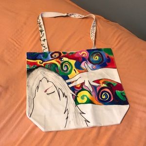 Hand made reusable canvas bag